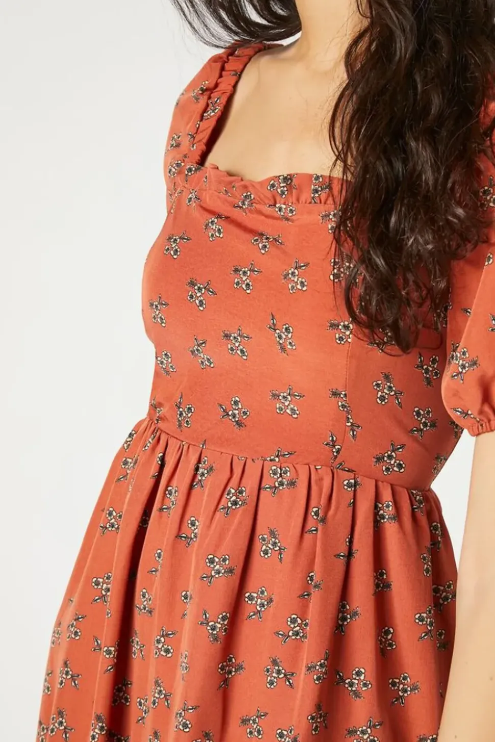 Floral Fit & Flare Mini Dress