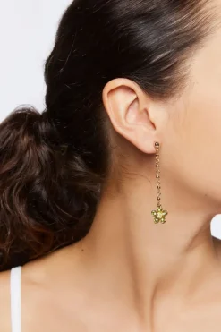 Floral Happy Drop Earrings