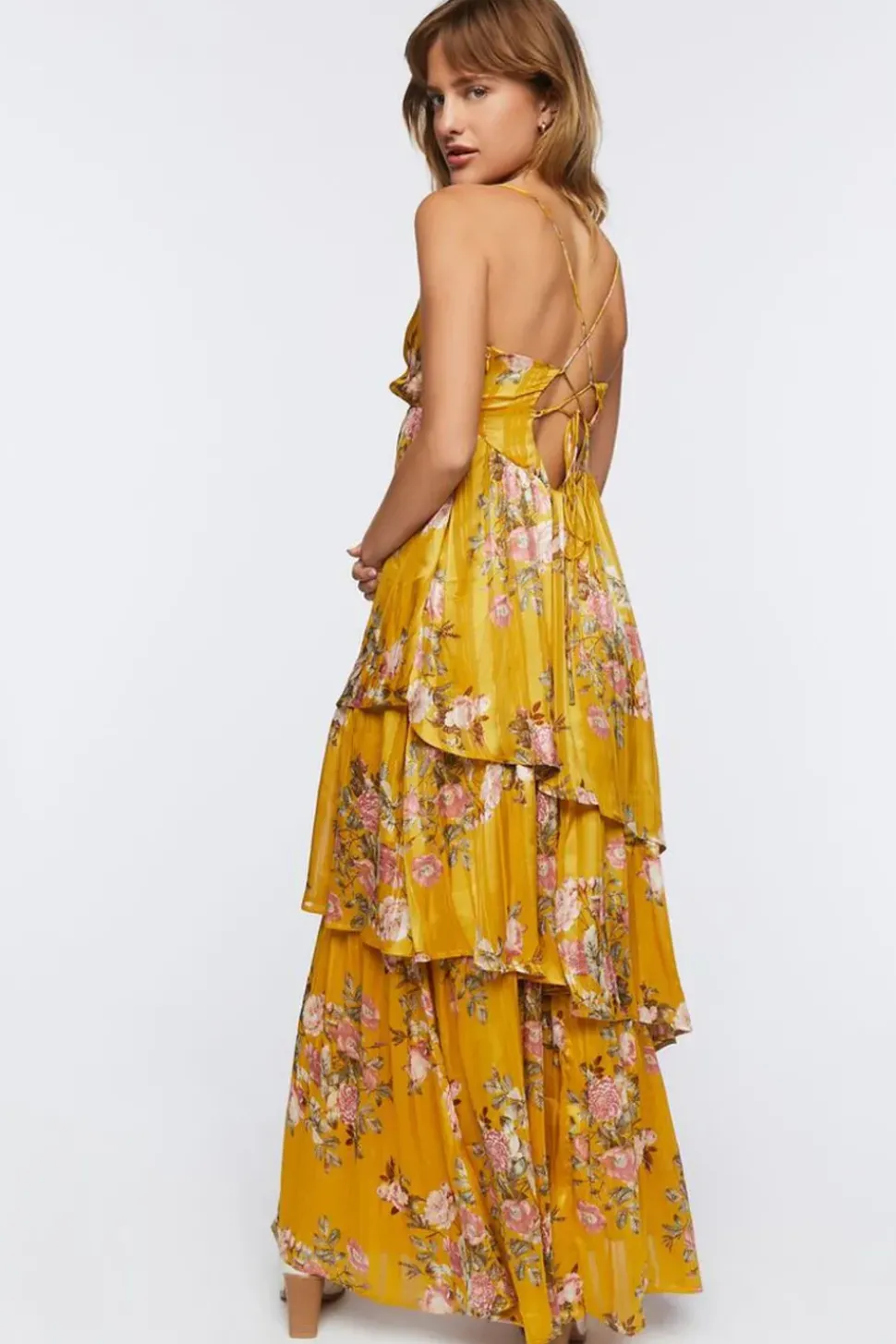 Floral Jacquard Maxi Dress