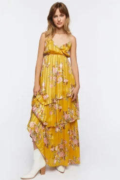 Floral Jacquard Maxi Dress