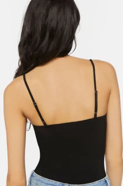 Floral Lace-Trim Bodysuit