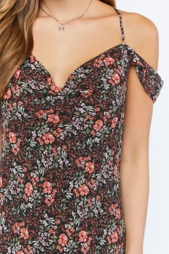 Floral Off-The-Shoulder Cami Dress