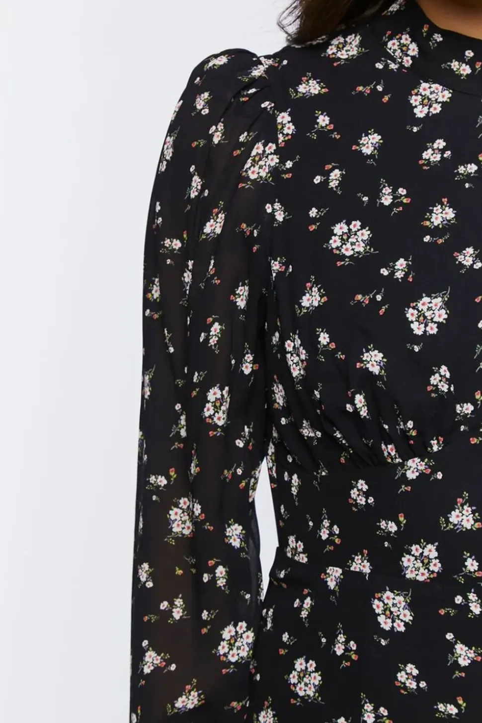 Floral Open-Back Midi Dress
