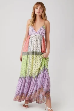 Floral Patchwork Babydoll Dress