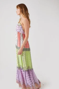 Floral Patchwork Babydoll Dress