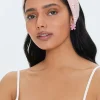 Floral Pin Dot Knotted Headwrap