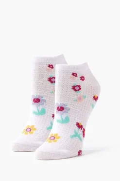 Floral Print Ankle Socks