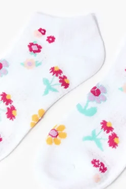 Floral Print Ankle Socks