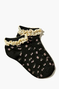 Floral Print Ankle Socks