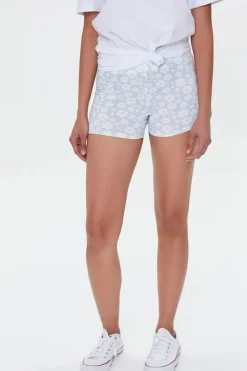 Floral Print Biker Shorts