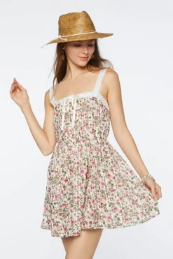 Floral Print Bow Dress