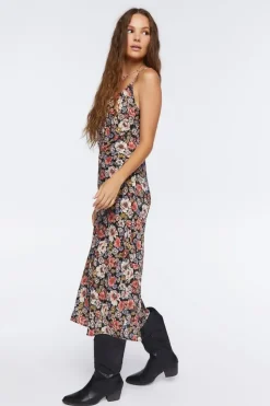 Floral Print Cami Midi Dress