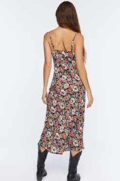 Floral Print Cami Midi Dress