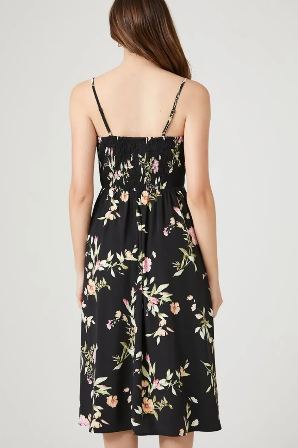 Floral Print Cami Midi Dress
