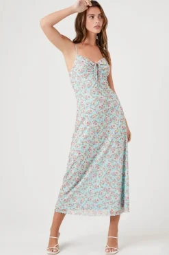 Floral Print Cami Midi Dress