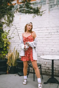 Floral Print Cami Mini Dress