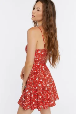 Floral Print Cami Mini Dress