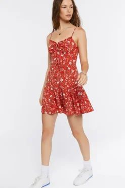 Floral Print Cami Mini Dress