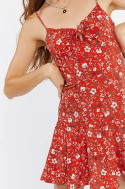 Floral Print Cami Mini Dress