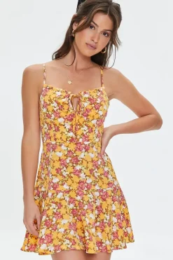 Floral Print Cami Mini Dress