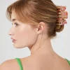 Floral Print Claw Hair Clip