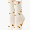 Floral Print Crew Socks