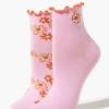 Floral Print Crew Sock Set - 2 Pack