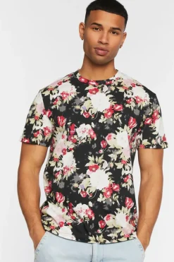 Floral Print Crew Tee