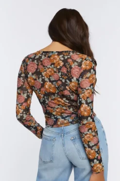 Floral Print Crop Top