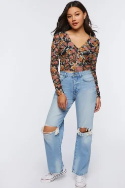 Floral Print Crop Top