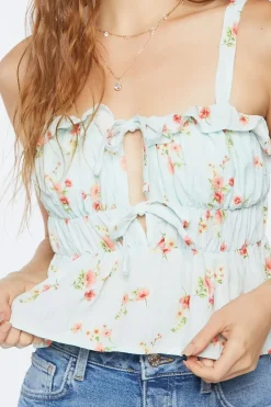 Floral Print Crop Top