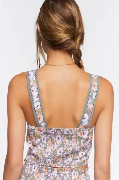 Floral Print Crop Top