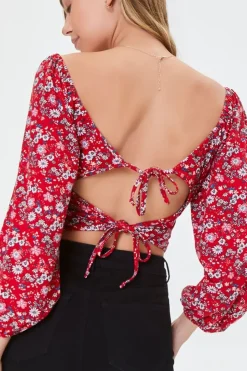 Floral Print Crop Top