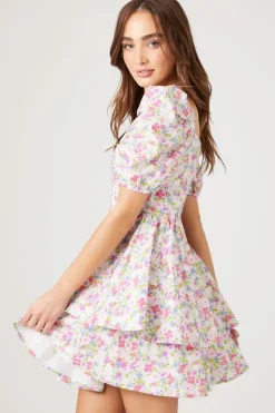 Floral Print Fit & Flare Dress