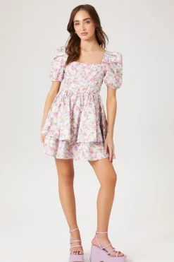 Floral Print Fit & Flare Dress