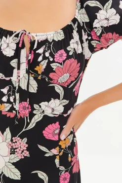 Floral Print Midi Dress
