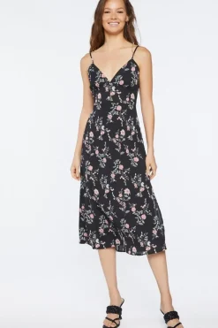 Floral Print Midi Dress