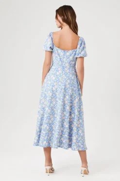 Floral Print Midi Dress