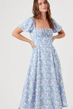 Floral Print Midi Dress