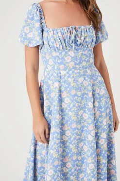 Floral Print Midi Dress