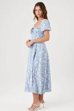 Floral Print Midi Dress