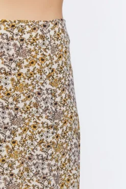 Floral Print Midi Skirt