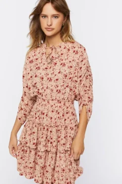 Floral Print Mini Dress