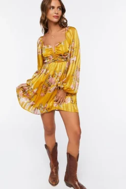 Floral Print Mini Dress
