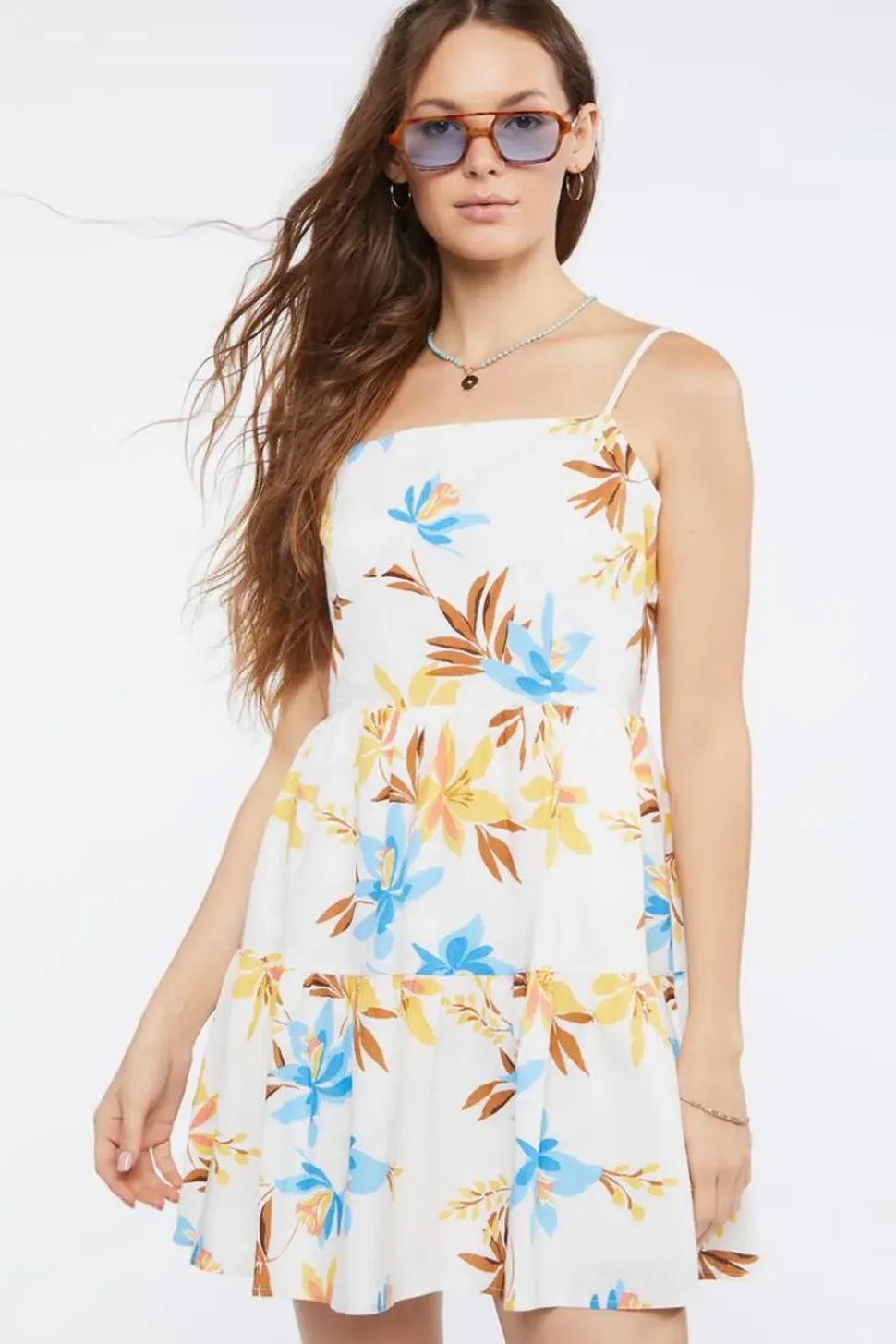 Floral Print Mini Dress