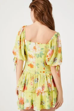 Floral Print Mini Dress