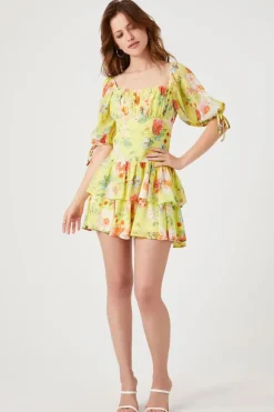 Floral Print Mini Dress