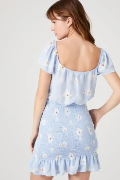 Floral Print Mini Dress