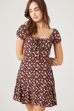 Floral Print Mini Dress