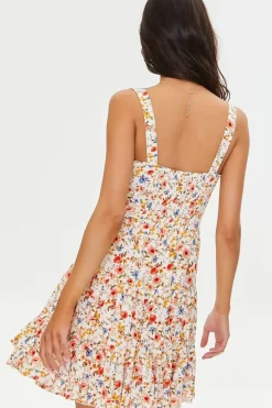 Floral Print Mini Dress